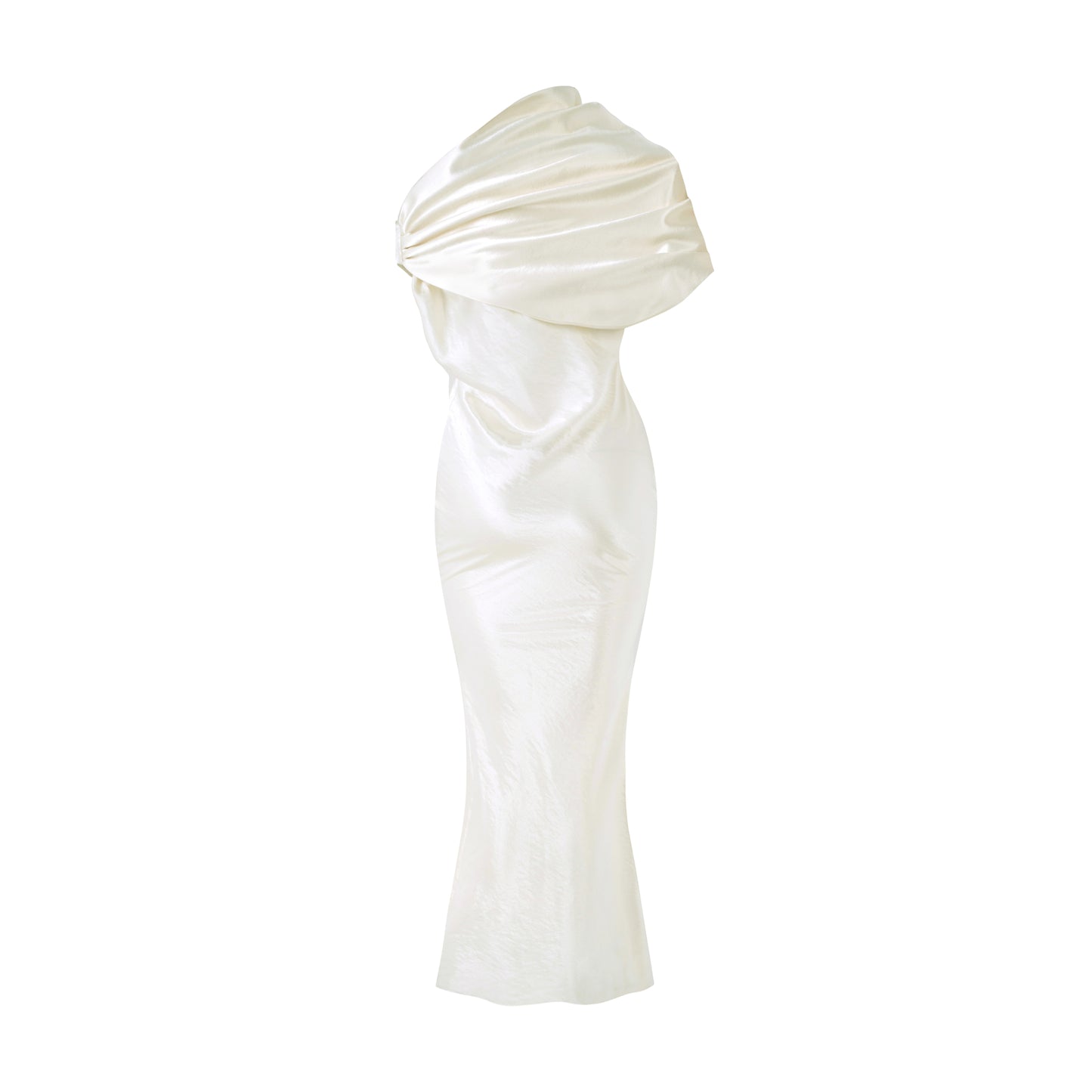 WHITE SILK DRESS