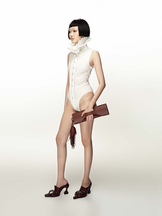 QUẦN JACKET CỔ XẺO