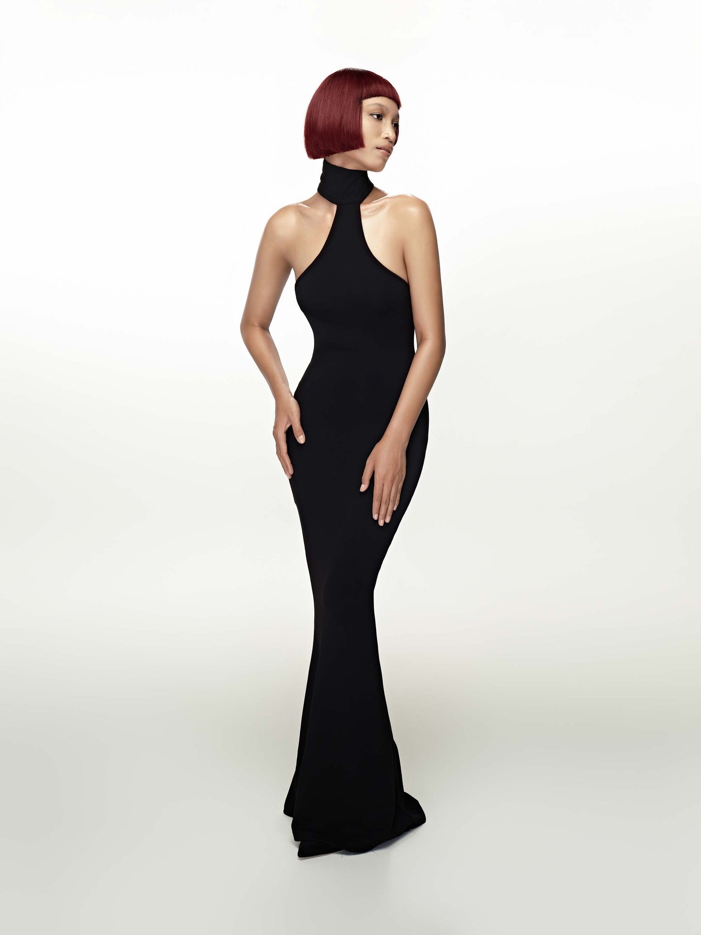 TURTLENECK LONG DRESS
