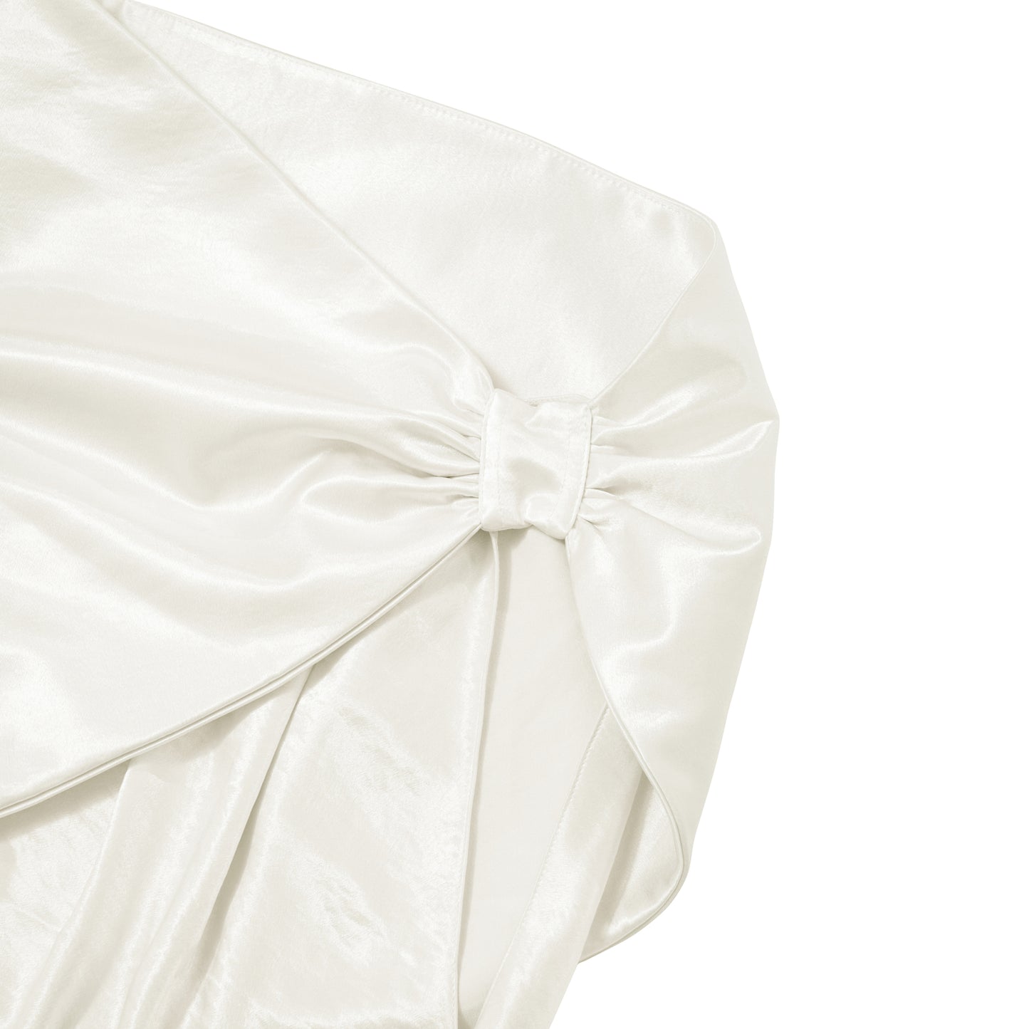 WHITE SILK DRESS