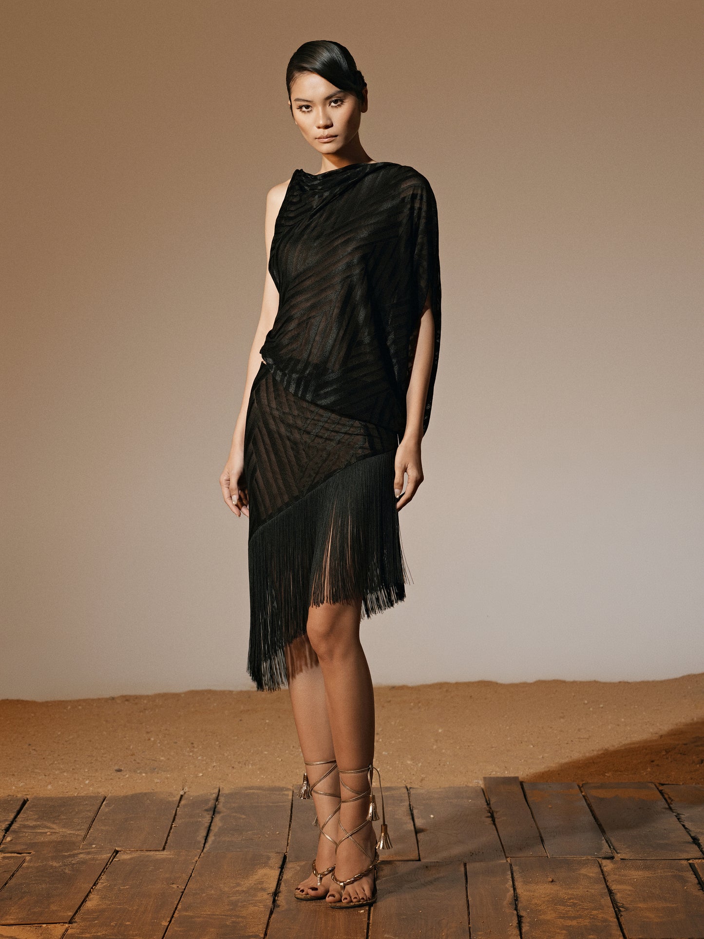 BLACK VELVET DRESS