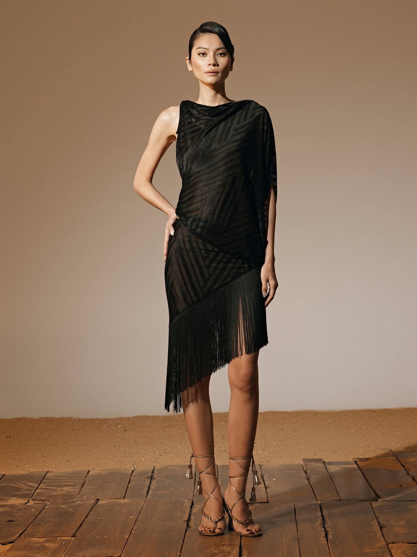 BLACK VELVET DRESS